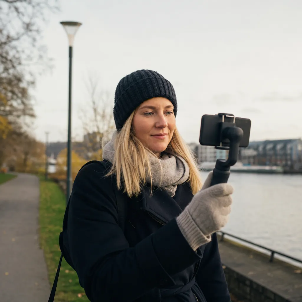 Person som streamar och internetdelar på mobil med fri surf utan att datan tar slut
